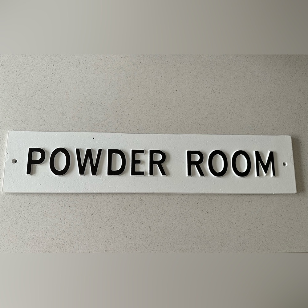 Hearth & Hand Powder Room wall sign 23.5 x 5